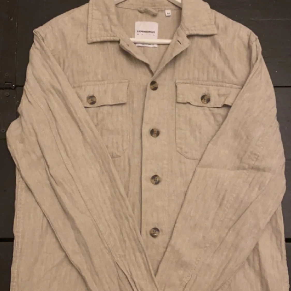 Lindebergh Overshirt cotton linen 