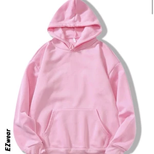 Rosa hoodie - Rosa hoodie som aldrig använts, skulle säga att de är mer L än Xl på hoodien. skriv för egna bilder.❤️‍🔥