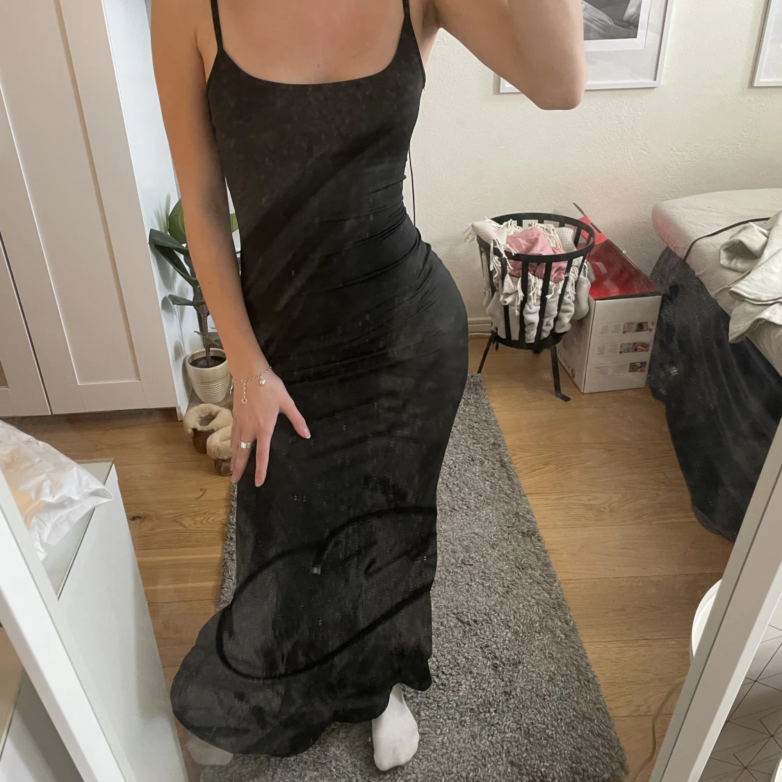 Svart skimsklänning dupe - 91