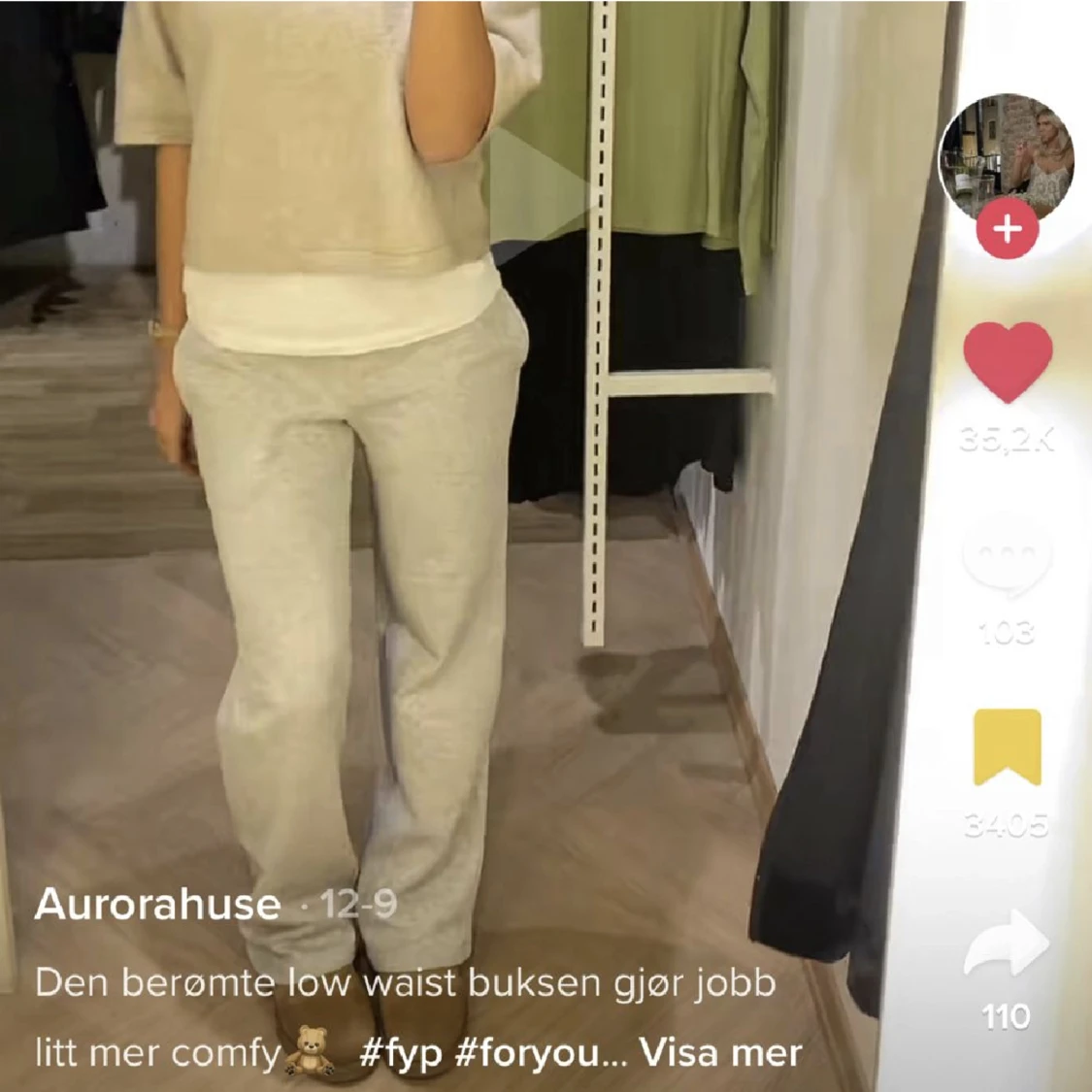 Mjukisbyxor bikbok low waist - 90