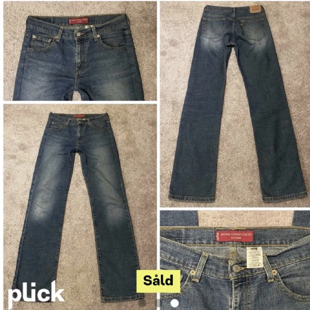 Köpte dessa supersnygga Levis jeans här på plick, men de passade tyvärr inte mig. Därför säljer jag vidare. Lånade bilder, men hon på bilden är 171 cm💞 hör av er vid frågor!. Jeans & Byxor.