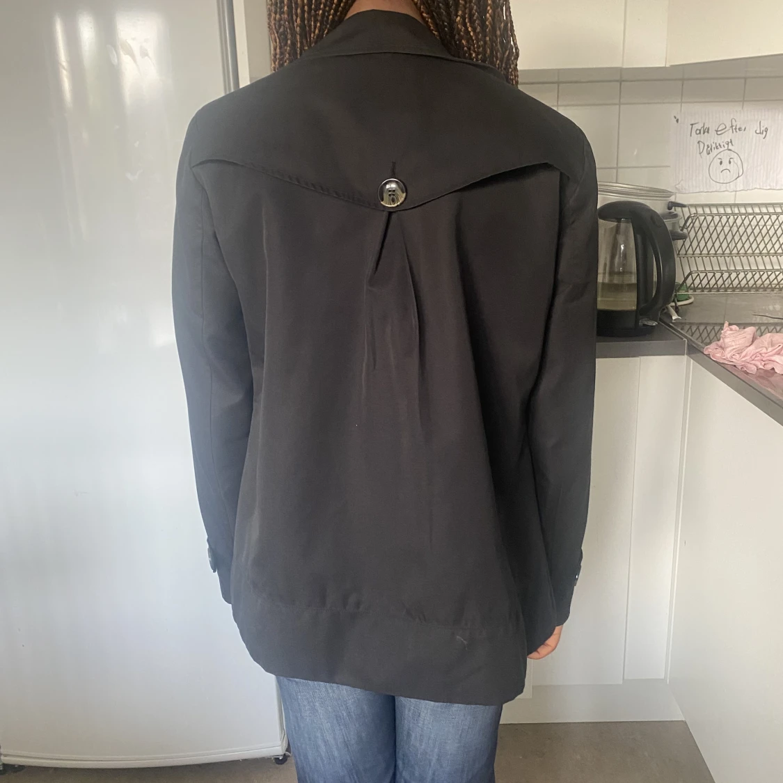 Tunn svart kappa! - 90
