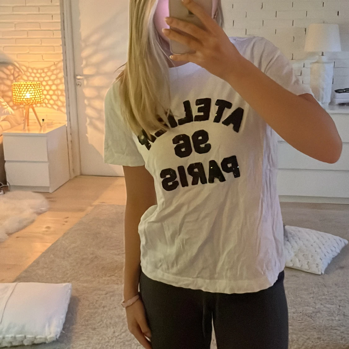 T-shirt med paljetter