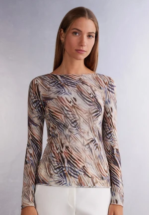 NY Intimissimi cashmere top zebra multicolor S - Topp i kashmir från Intimissimi i naturfärger. Helt ny med lapp kvar. Nypris på Zalando 689 kr. 