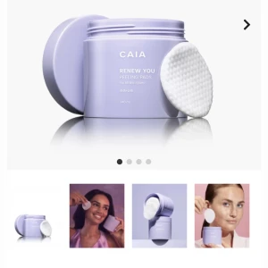 CAIA PEELING PADS  - Aldrig använt, finns ingen kartong kvar för jag har endast öppnat den. Läs recensioner på Caia, dom är jätte bra! Nypris är 395kr 