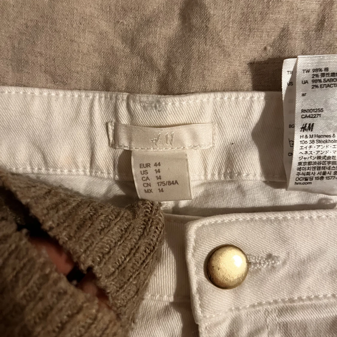 Vita jeansshorts - 91