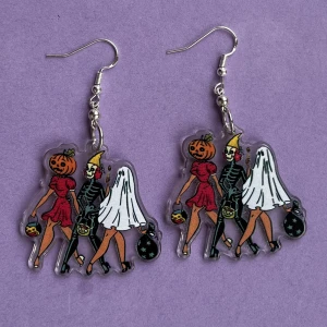 Halloween örhängen 🖤🧡 - Nickelfria krokar och fri frakt 🧡🖤