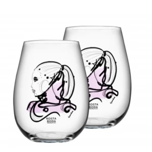 12st All about you vattenglas rosa - Kosta bodas dricksglas från ”all about you” serien. 12 st helt oanvända glas.   Nypris 2994kr