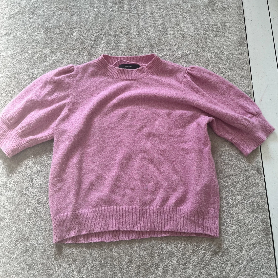 Rosa stickad tröja  - 90