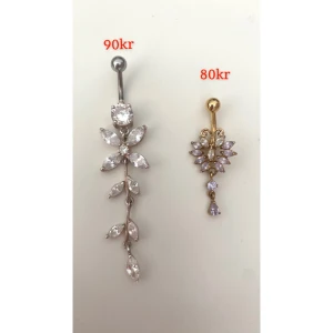 Navelpiercing - Piercingarna på de två första bilderna är oanvända! På sista bilden är den rosa lite missfärgad men de andra tre är i bra skick! 