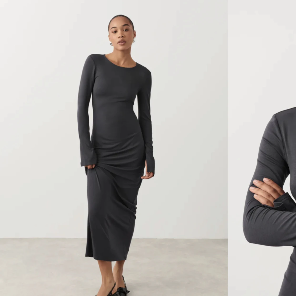 Soft touch jersey maxi dress - Gina Tricot - 90