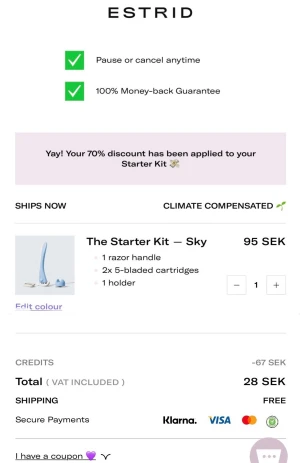Estrid länk startkit - 28 kr! - Använd min länk och köp ett startkit hos Estrid för bara 28 kr (ord. pris 95 kr) ✨ https://estrid.com/r/loot64f46211d81894.81927313
