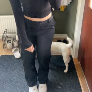 Kostymbyxor  - Lågmidjade kostymbyxor. Stl S. Är bara använd fåtal gånger. Tryck inte köp direkt! Skriv först för har ute på flera sidor