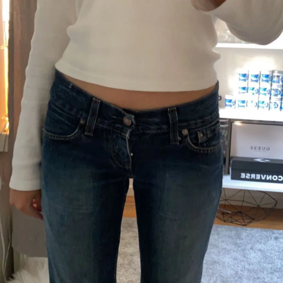 Lågmidjade jeans