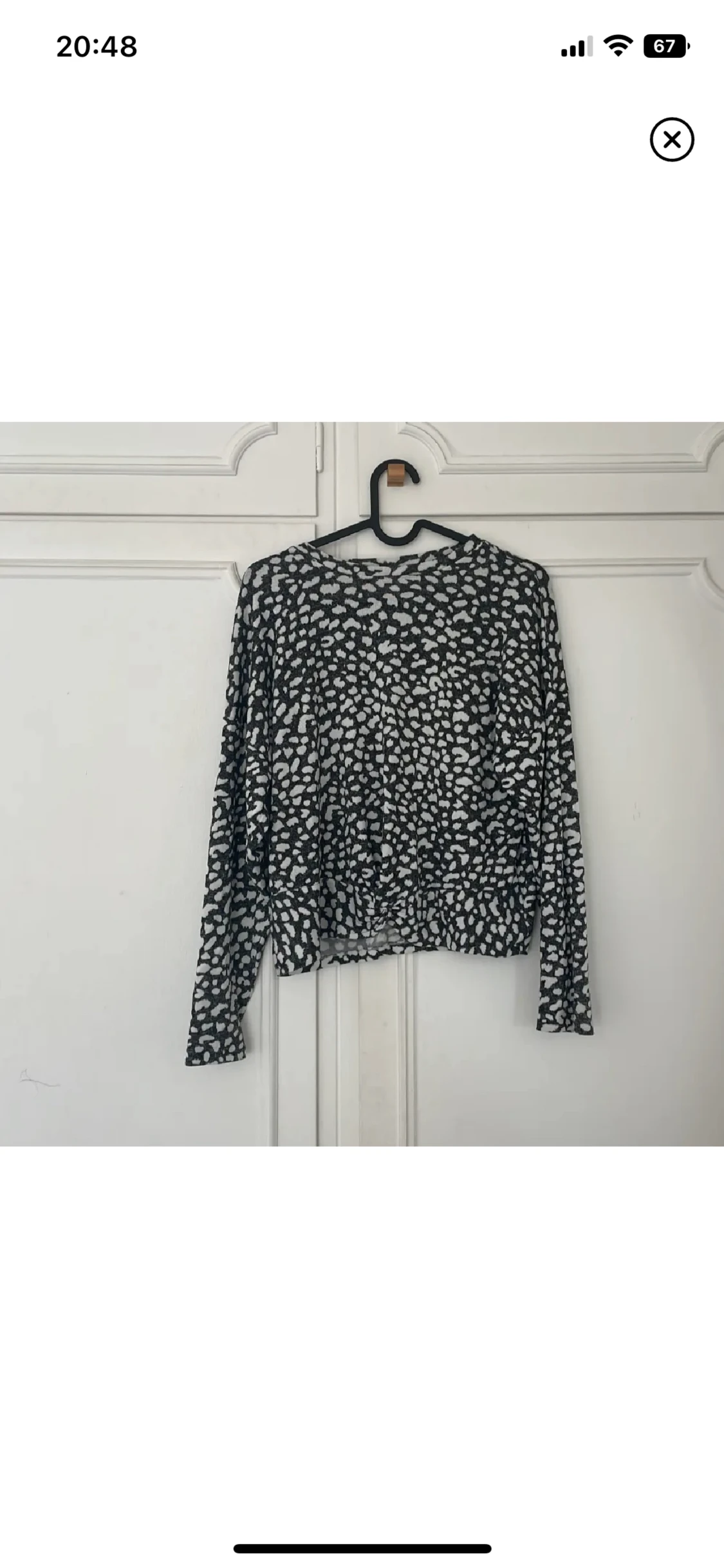 Långärmad tröja med mönster 