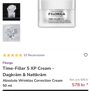 Kräm - Lyxig kräm från Filorga, endast testad. Nypris 800kr