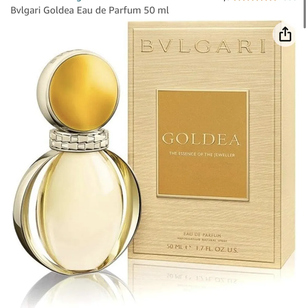 Bvlgari Goldea Eau de Parfum 90 ml.  BILLIGT PRIS. Originalpris 1700kr för 50ml. Doftbeskrivningen på hemsidan är blommig.  . Parfym.