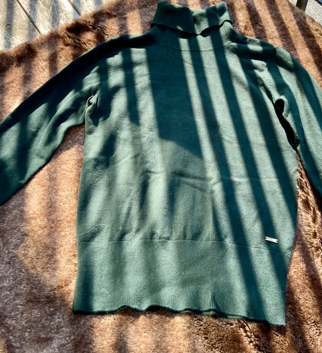 Mörkgrön polo superfin stl xs 