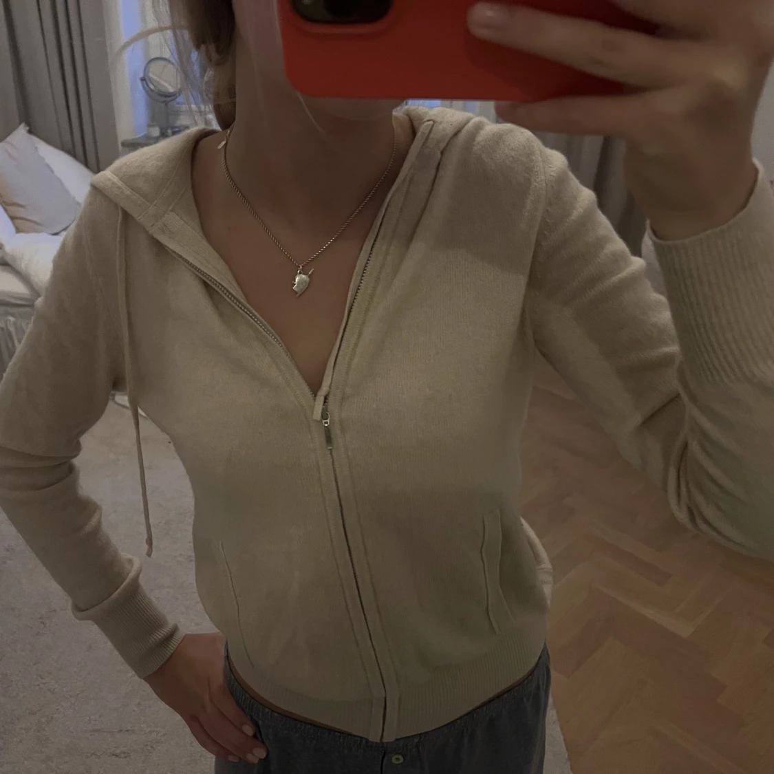 Soft goat zip hoodie - 90