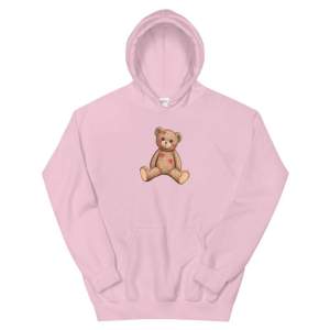 Säljer min Fashion bear hoodie pga att den inte kommer till användning. Den är köpt här på plick, den har små defekter/fläckar på armen och ryggen men annars är den i hyfsat bra skick!🩷