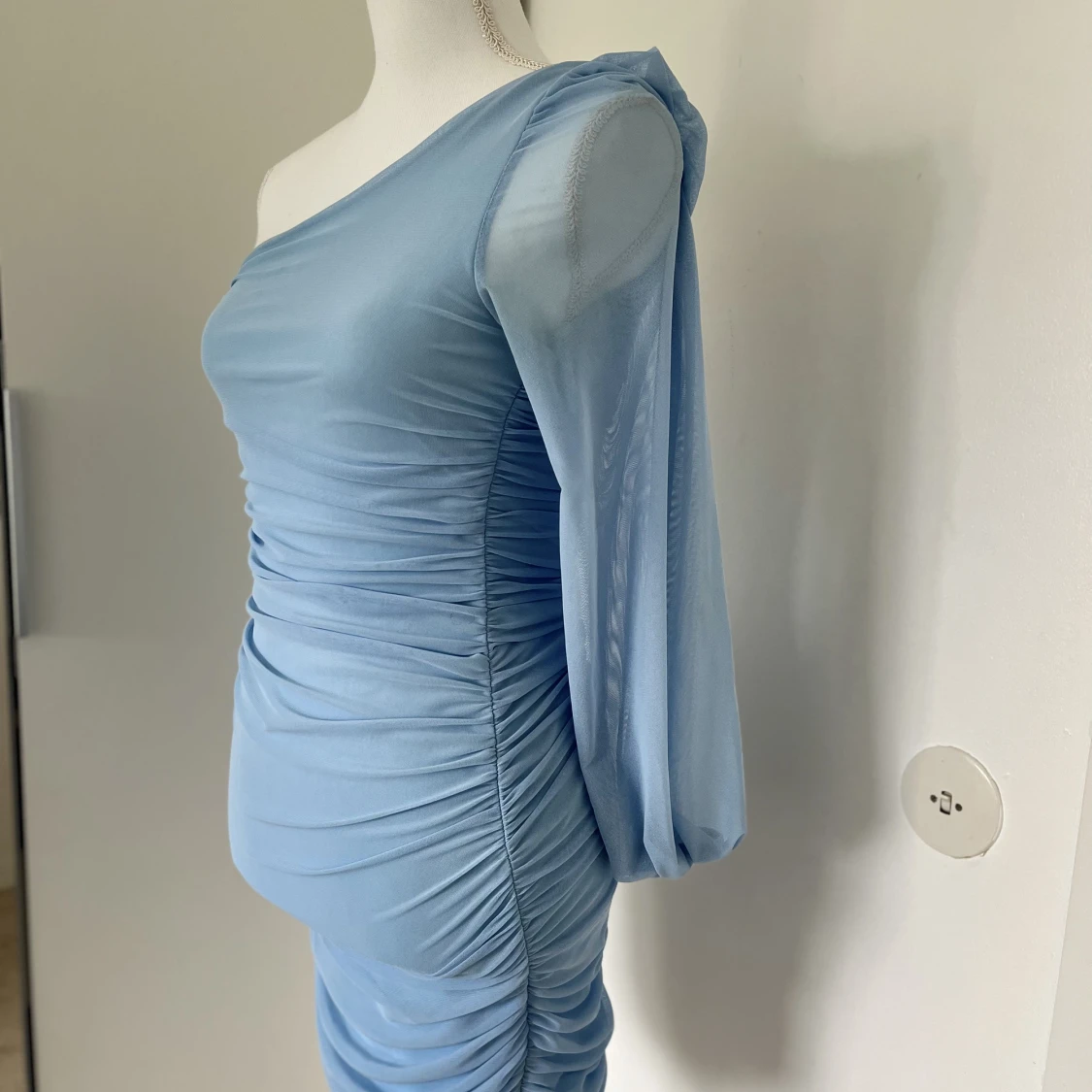 Blå festklänning - 91