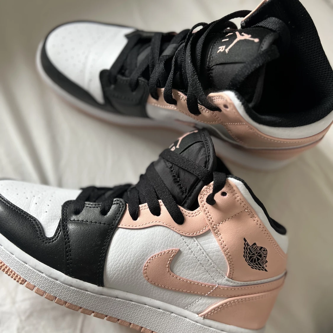 Air Jordan Rosa / Svart / Vit 