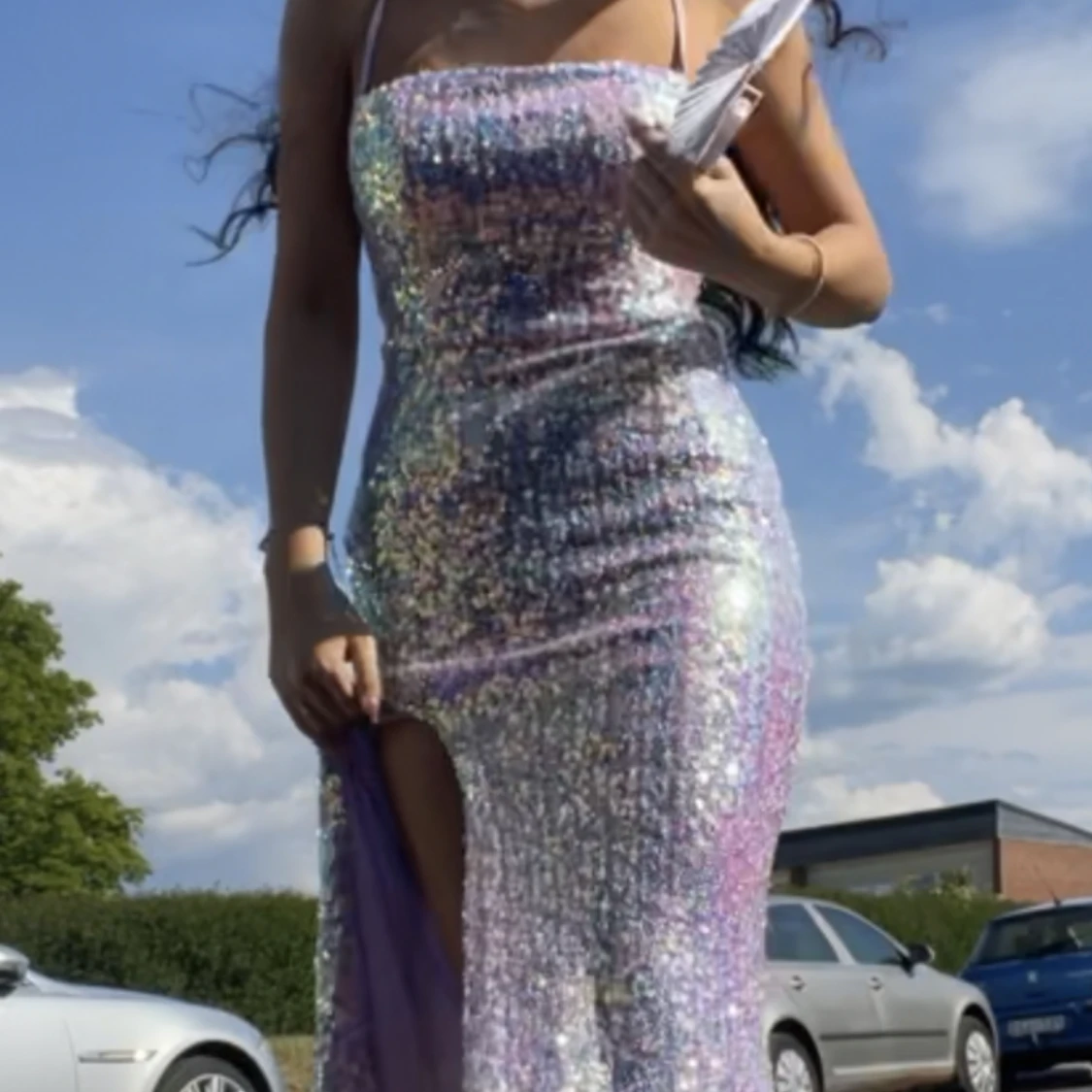 Säljer min vackra paljettklänning 