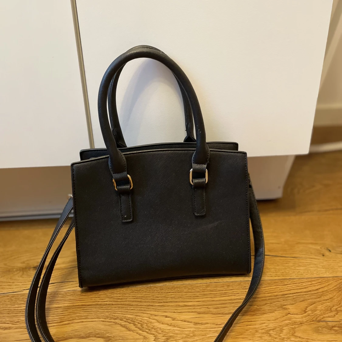 Svart läder väska - 91