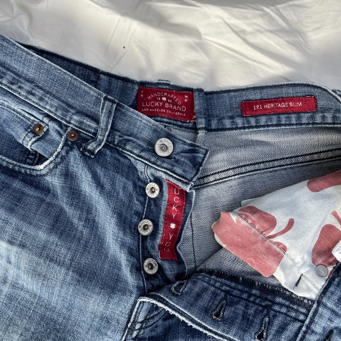 lågmidjade jeans - 90