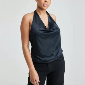 Topp från bikbok - Halterneck topp från bikbok riktigt fin och festlig. Säljer pga att den inte rikigt passade mig. Endast testad på och prislapp finns kvar 