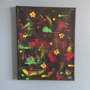 Abstrakt tavla - Ett abstrakt konstverk. Nymålad. 