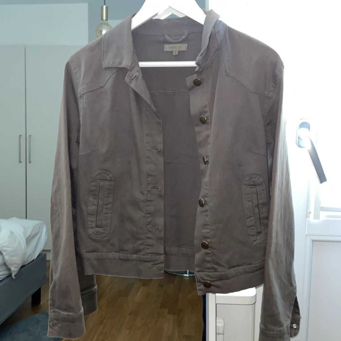 Grön jeansjacka  - 90