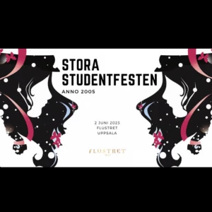 Biljett till stora studentfesten, Uppsala   - Säljer en biljett till stora studentfesten på flustret i Uppsala. 2/6-23 och insläpp från 20:30. E-biljett som skickas direkt efter köp! Högst bud gäller, startpris: 600kr
