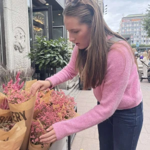 Rosa stockad tröja - Rosa stickadtröja från Zara i alpacka ull 💕