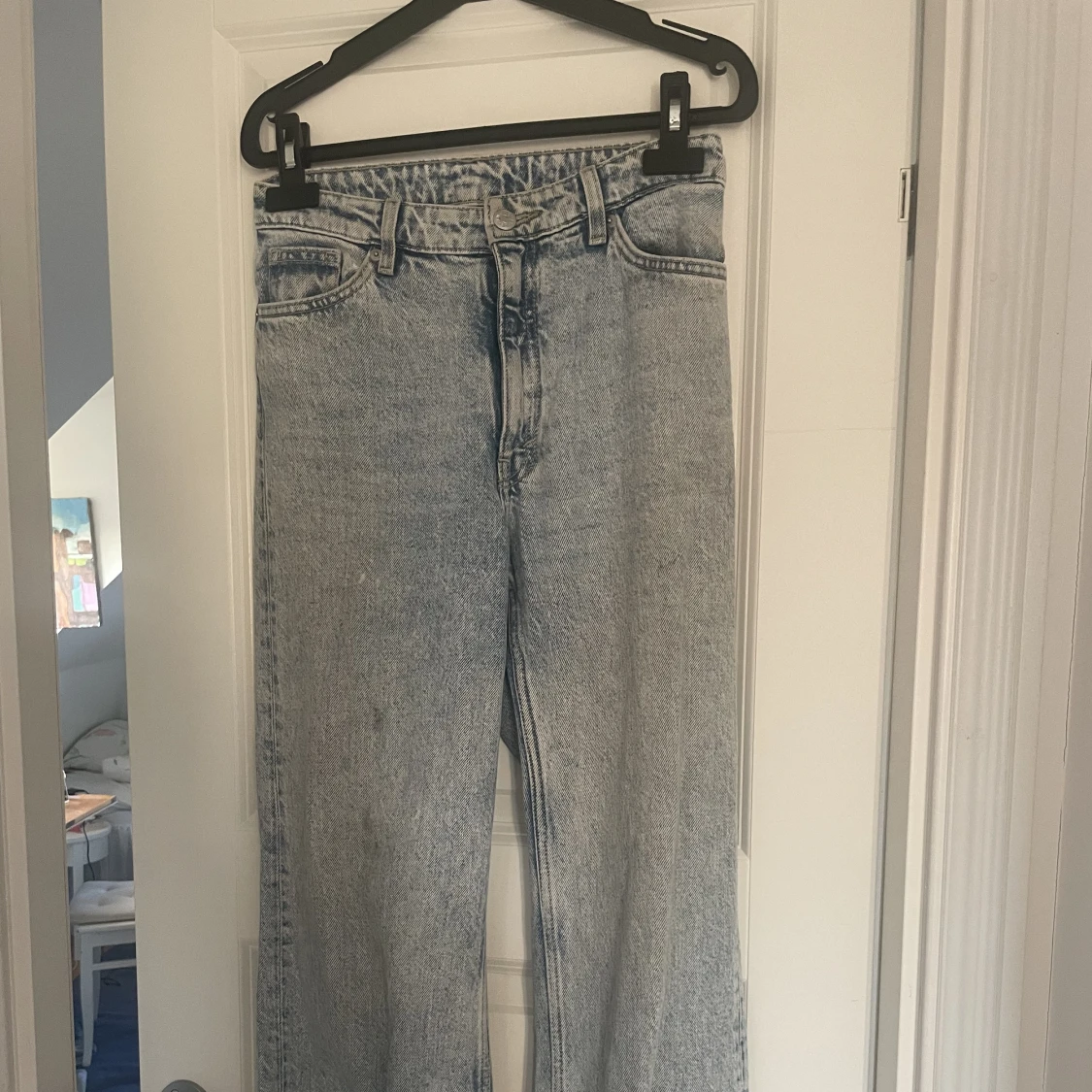 Ljusblå vida jeans - 91