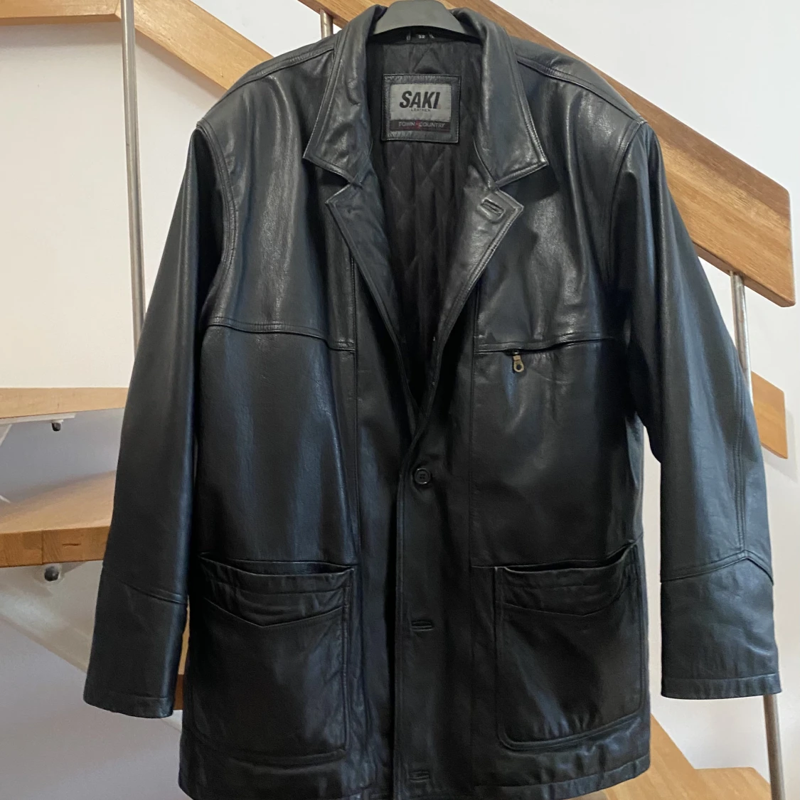 Läderkappa/jacka