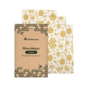 Bivaxdukar - Bivaxdukar är ett mer miljövänligt alternativ. Få 3 stycken dukar med olika storlekar. Kan återanvändas. Läs bilderna för mer beskrivning  OBS: Produkterna skickas den 18 juni, endast swish.