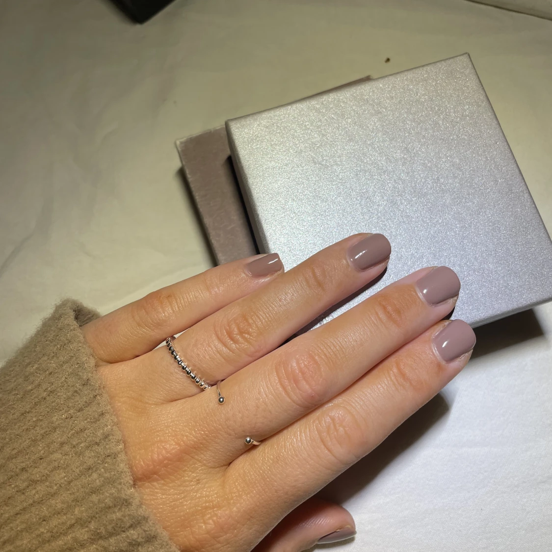 Prickig silver ring  - 90