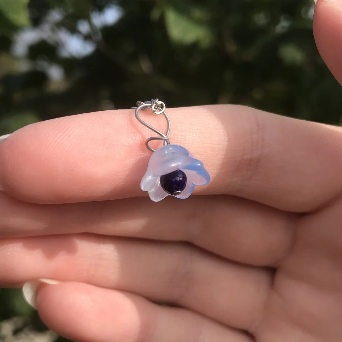 Blåklocka halsbandshänge  - 2