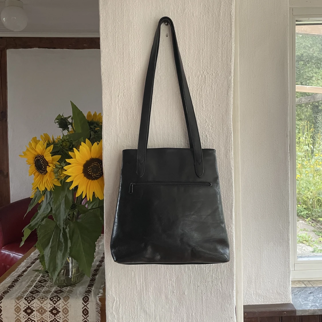 Axelremsväska i läder - 90