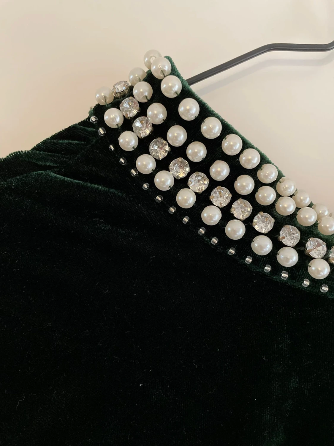 Grön sammetsklänning  - 90