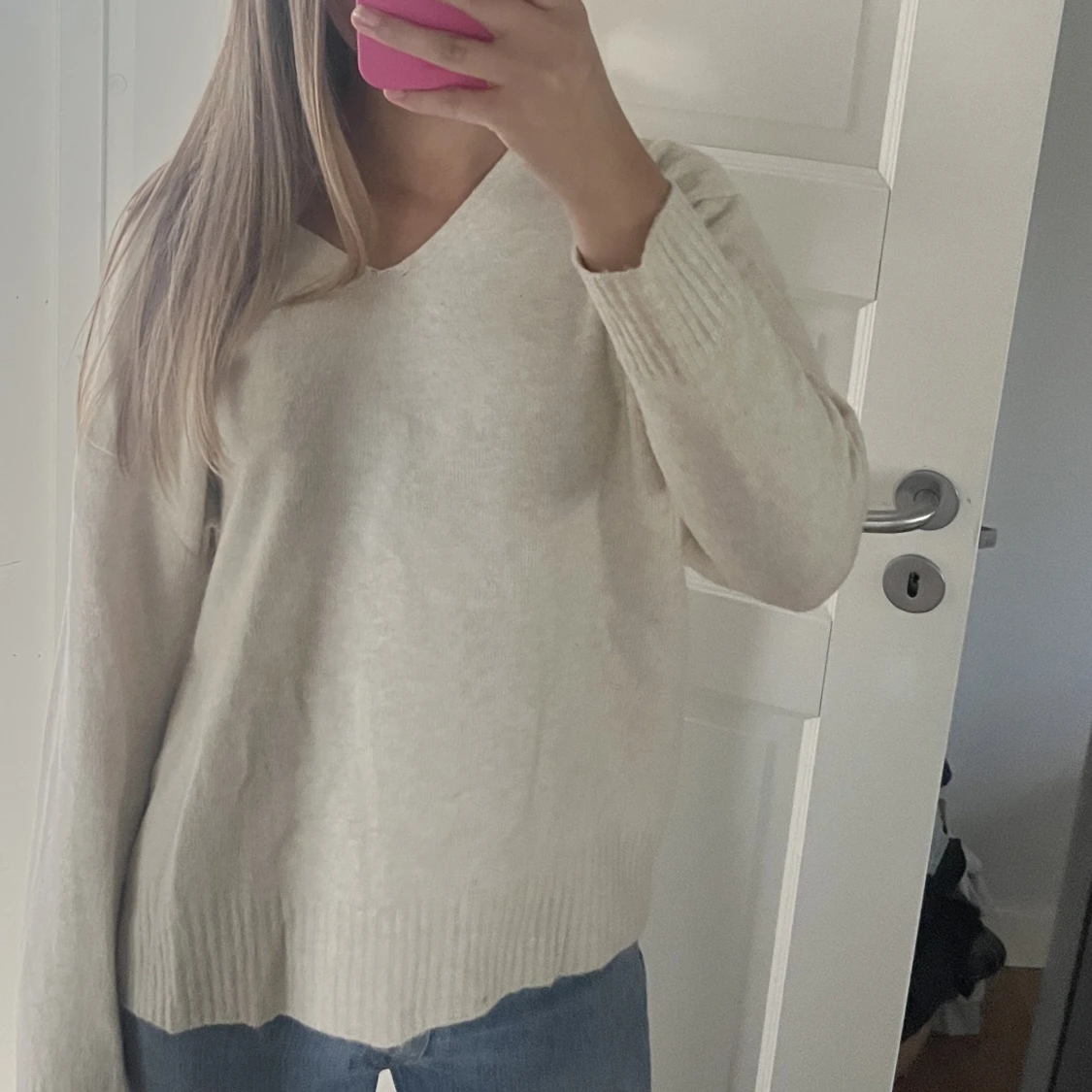 stickad tröja från mango