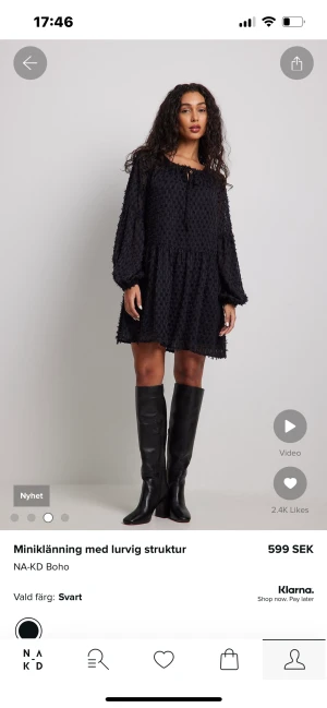 Svart klänning  - Svart jätte fin klänning som aldrig har använts🥰