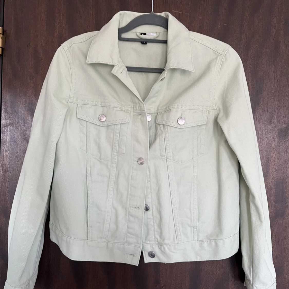 Jeansjacka, limegrön💚 - 90