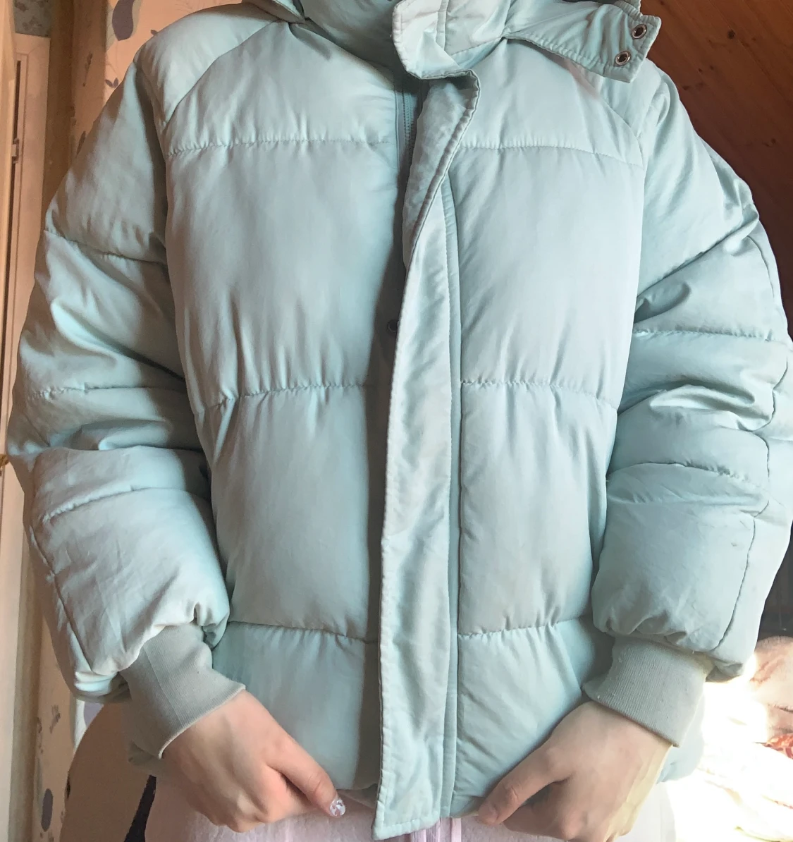 ljus blå jacka - 91