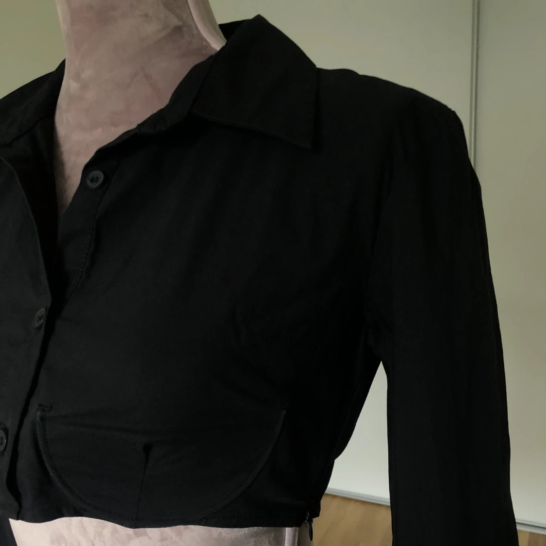 Croppad korsett skjorta - 90