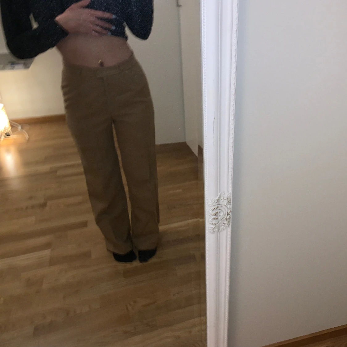 Bruna kostymbyxor - 90