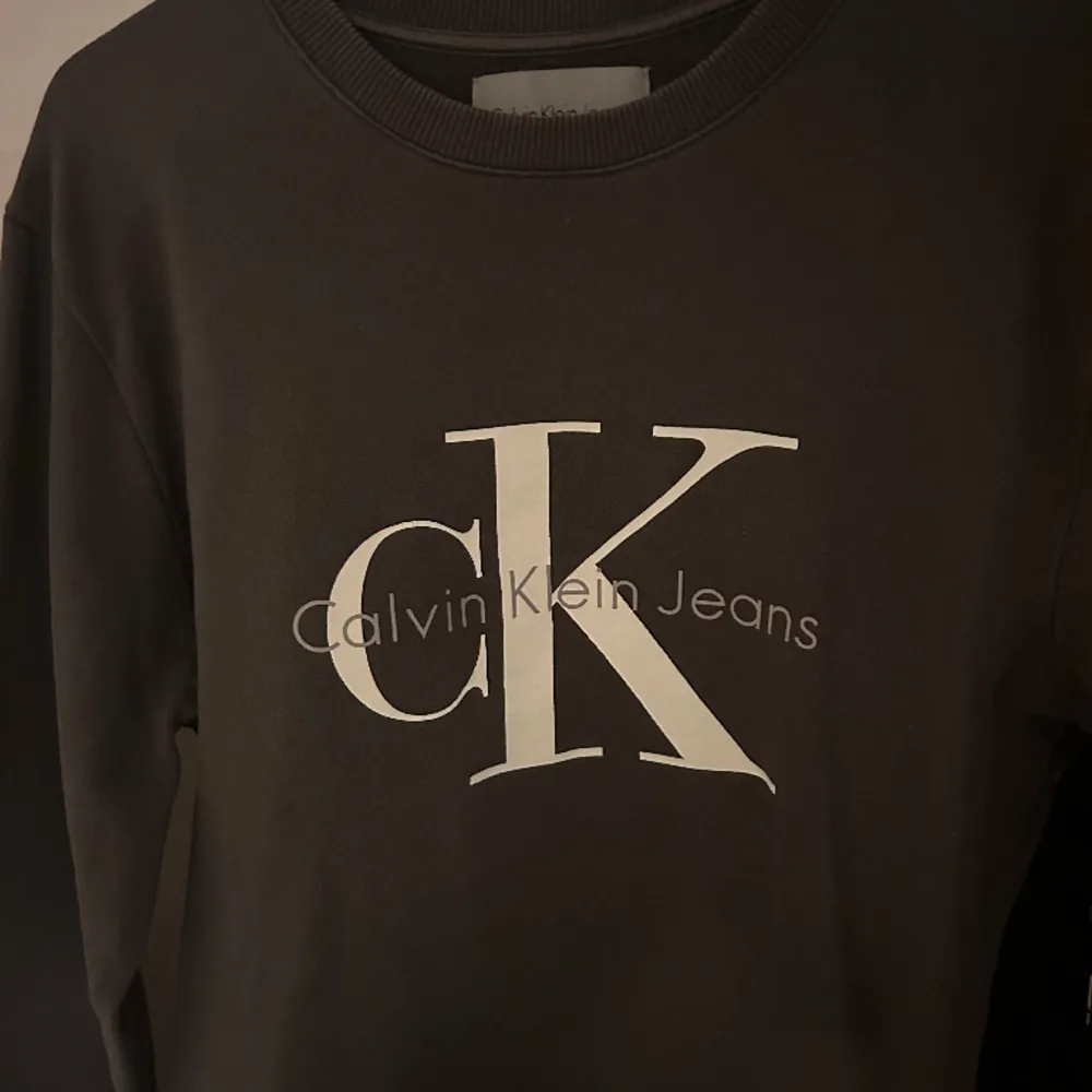 Säljer min Calvin Klein tröja pga att den är för liten. Den är i ett väldigt bra skick.. Tröjor & Koftor.