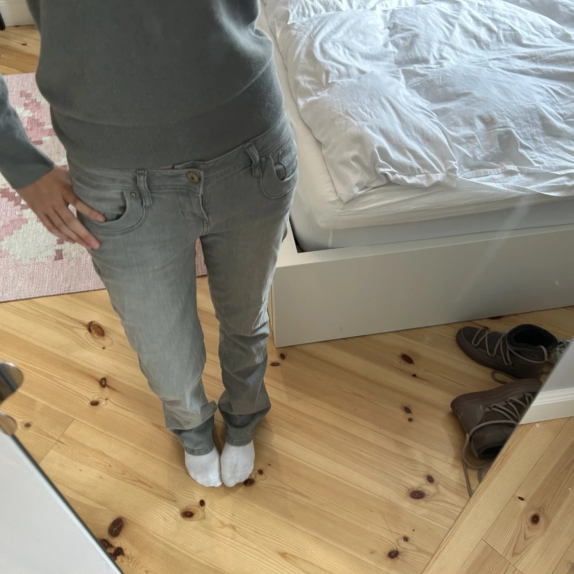 Gråa ltb jeans - 90