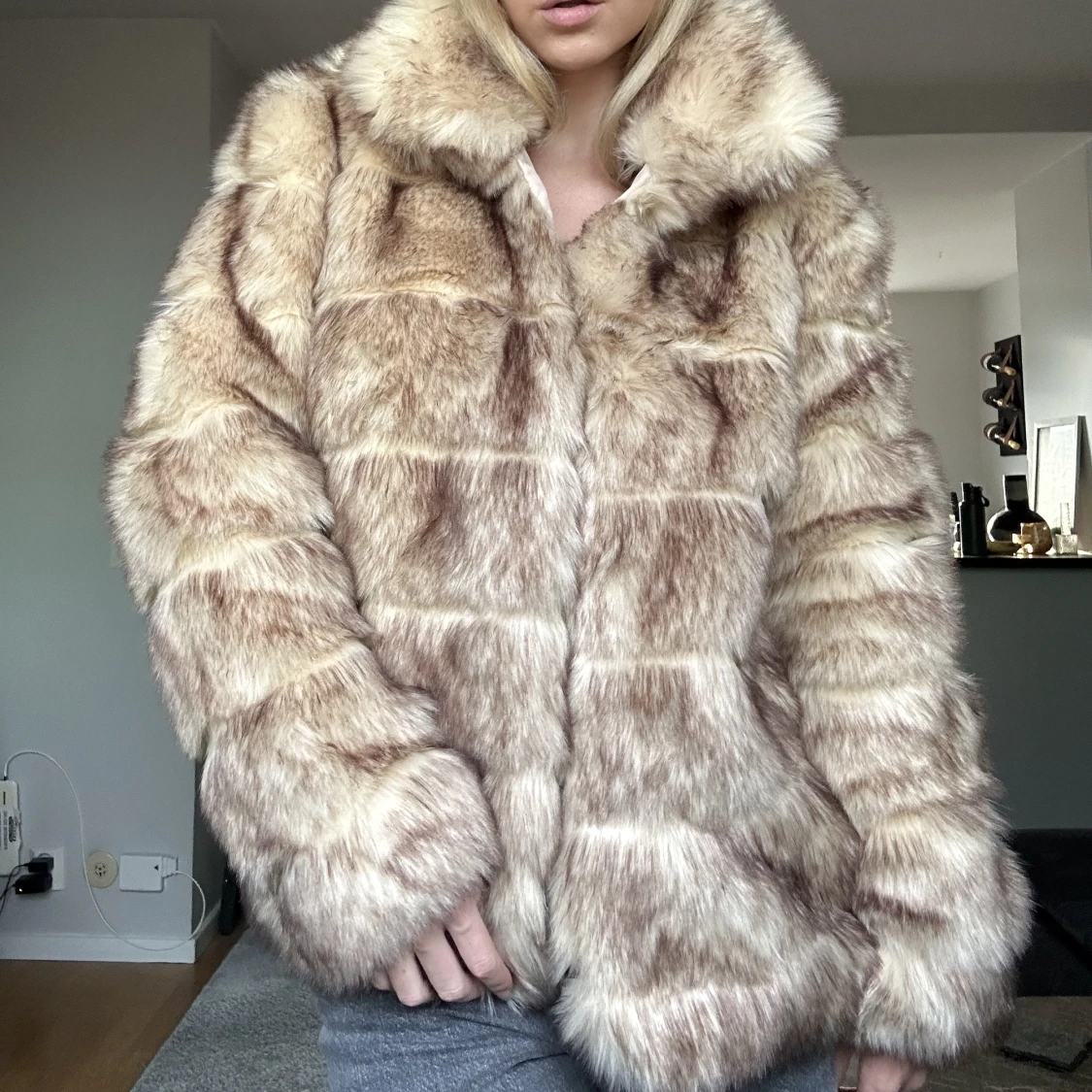 Fuskpäls jacka  - 90